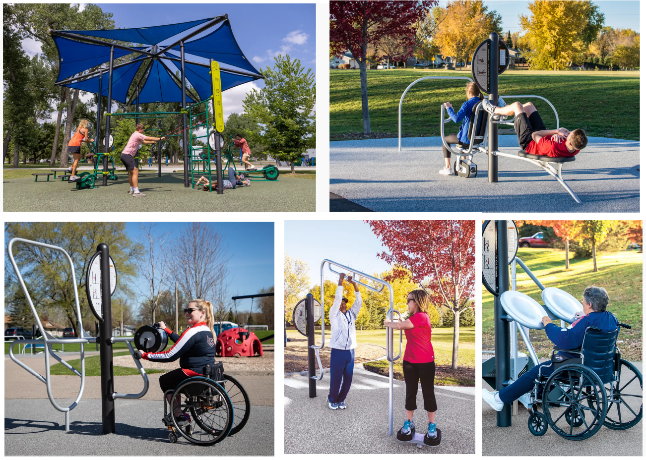 Examples of Outdoor Fitness Centres.
